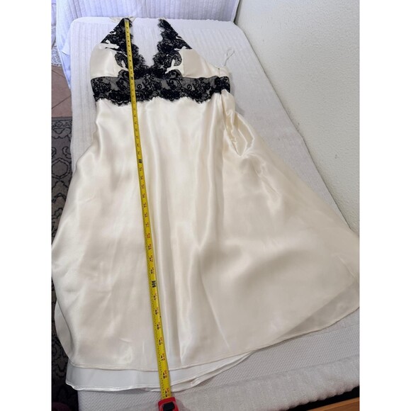 White House Black Market Halter Satin Lace Midi Dress XS/S Coctail Romantic - Picture 6 of 11